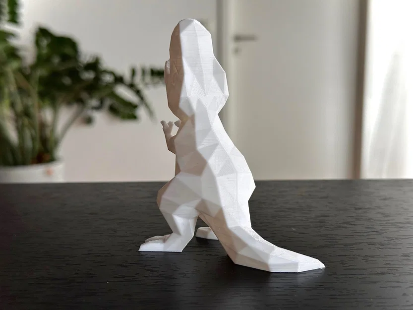 Chú khủng long T-Rex Low Poly siêu đáng yêu (Không cần in support) - Image 3