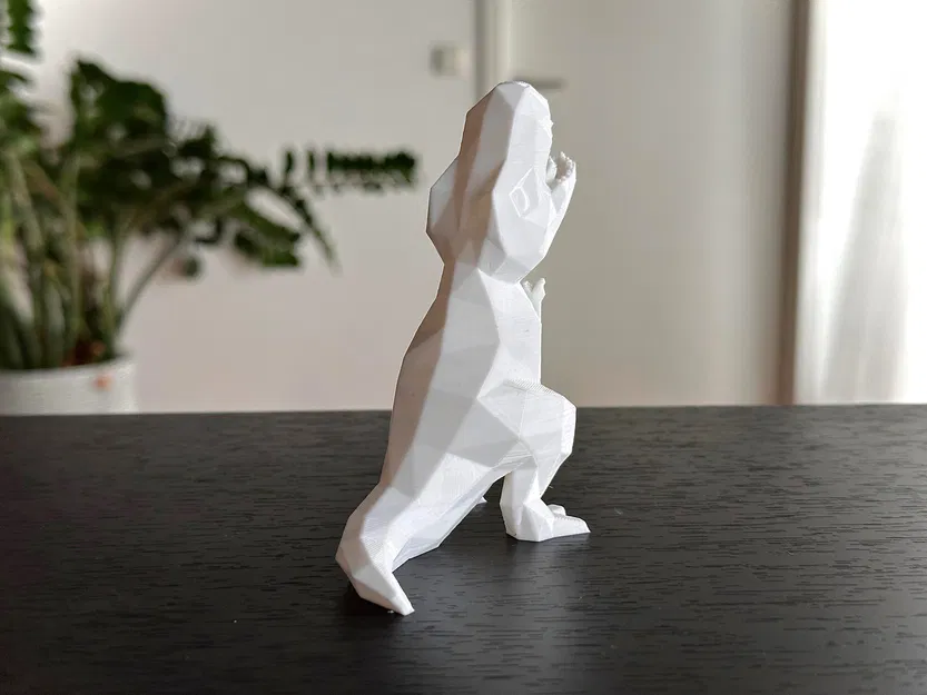 Chú khủng long T-Rex Low Poly siêu đáng yêu (Không cần in support) - Image 4