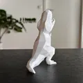 Chú khủng long T-Rex Low Poly siêu đáng yêu (Không cần in support) - Thumbnail 4