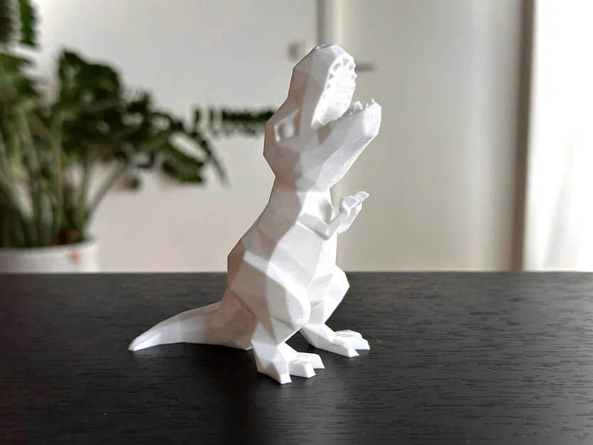 Chú khủng long T-Rex Low Poly siêu đáng yêu (Không cần in support) - Image 5