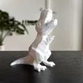 Chú khủng long T-Rex Low Poly siêu đáng yêu (Không cần in support) - Thumbnail 5