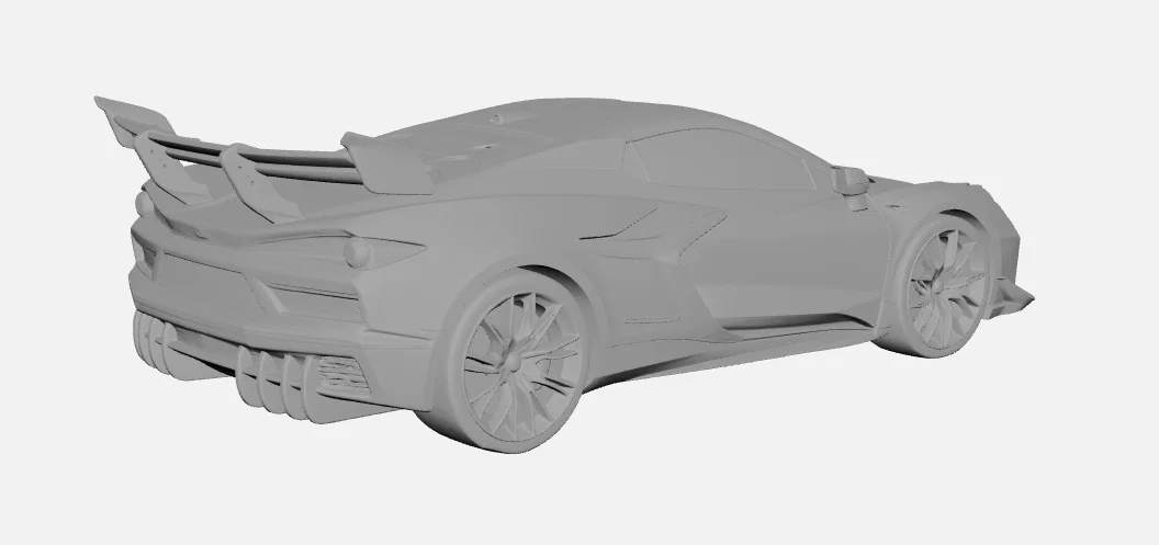 Mô hình 3D Siêu xe 2026 Chevolette Corvette ZR1X Hypercar - Image 2