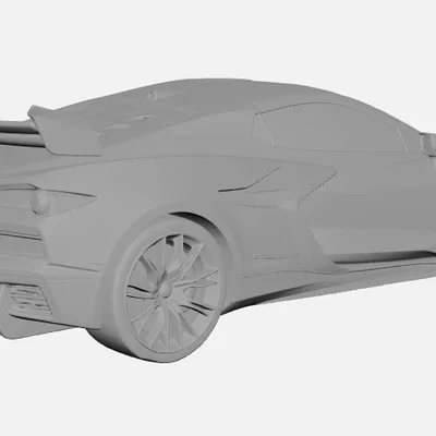 Mô hình 3D Siêu xe 2026 Chevolette Corvette ZR1X Hypercar