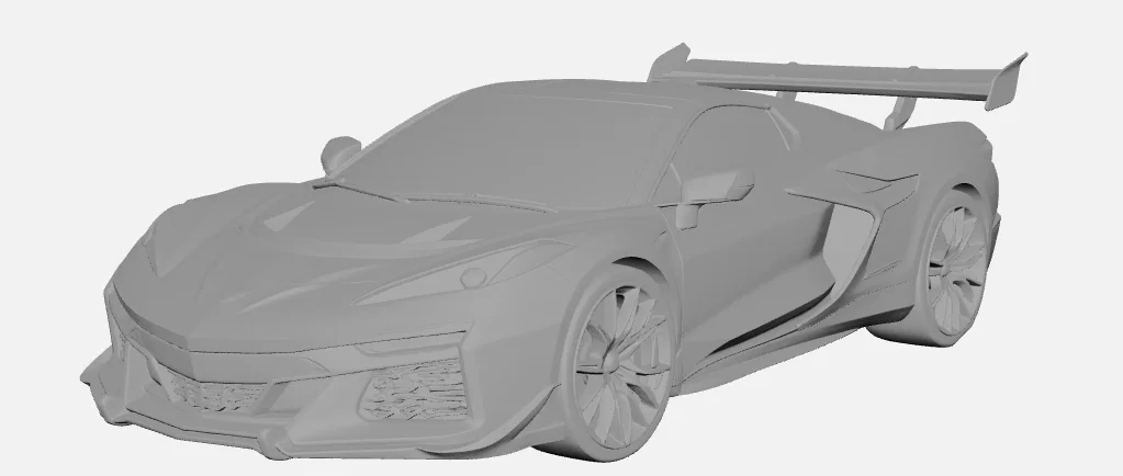 Mô hình 3D Siêu xe 2026 Chevolette Corvette ZR1X Hypercar - Image 3