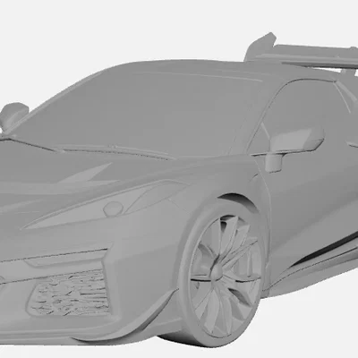 Mô hình 3D Siêu xe 2026 Chevolette Corvette ZR1X Hypercar
