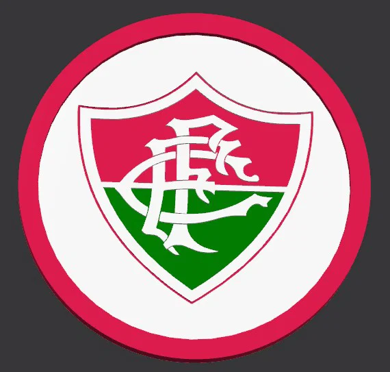 Đế lót ly in 3D hình logo câu lạc bộ Fluminense cực đẹp - Image 1
