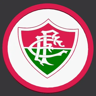 Đế lót ly in 3D hình logo câu lạc bộ Fluminense cực đẹp