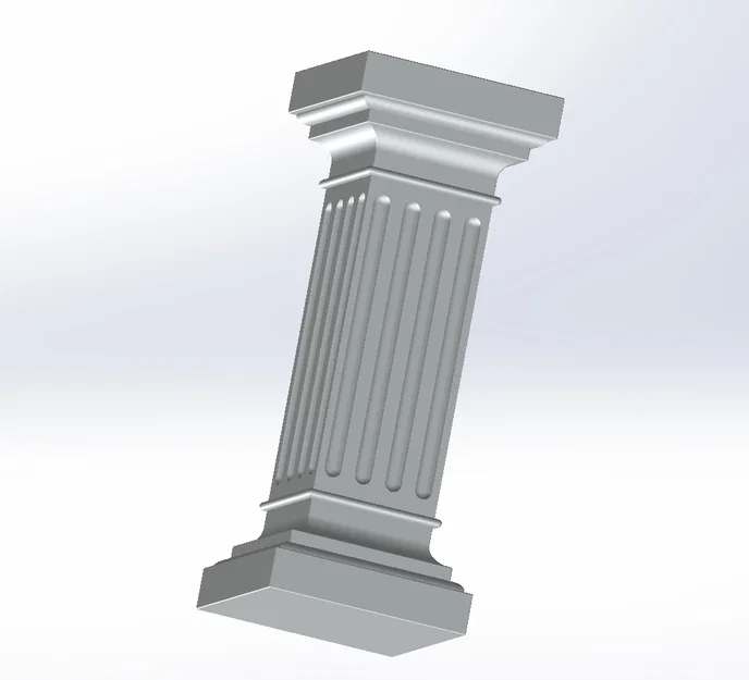 Mẫu trụ cột trang trí nội thất 78cm - File in 3D nghệ thuật - Image 1