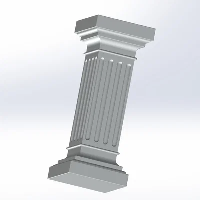 Mẫu trụ cột trang trí nội thất 78cm - File in 3D nghệ thuật