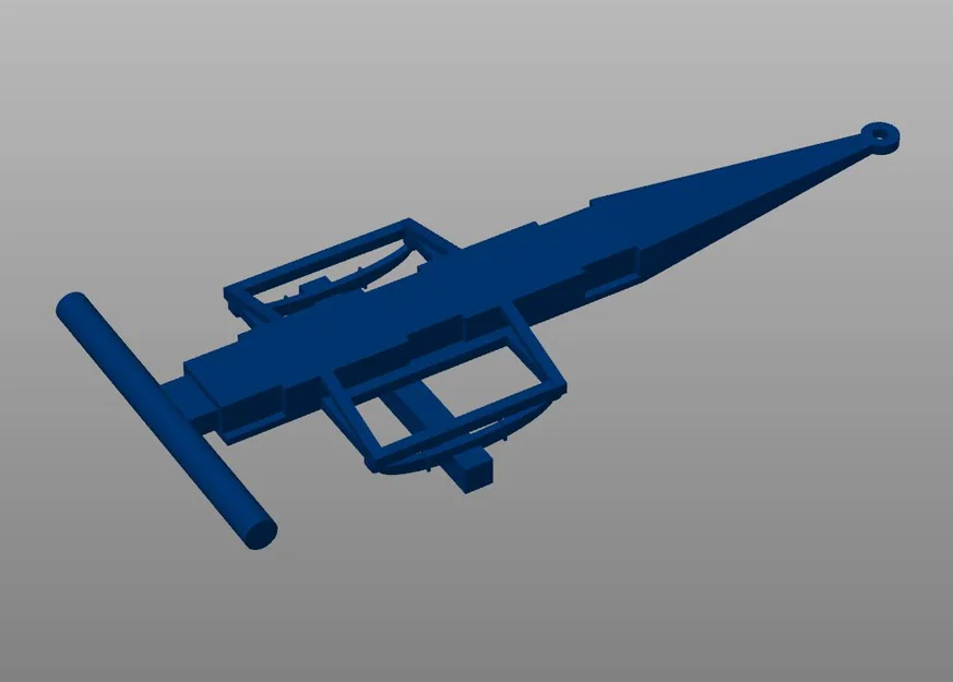 Khớp nối kéo + khung xe kéo gỗ cho mô hình máy kéo Zetor 50 Super - Image 5