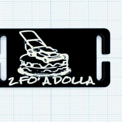 Bảng tên MOLLE 2 FO' A DOLLA - Phụ kiện 3D độc đáo cho ba lô