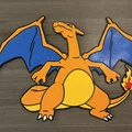 Tranh treo tường Charizard khổ lớn - Không cần AMS - Thumbnail 1