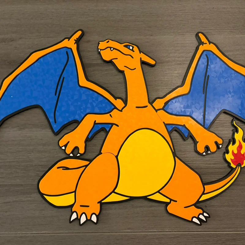 Tranh treo tường Charizard khổ lớn - Không cần AMS