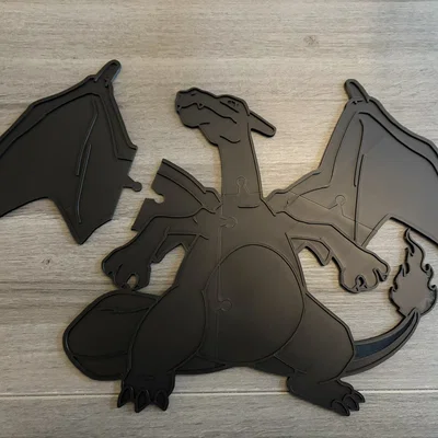 Tranh treo tường Charizard khổ lớn - Không cần AMS