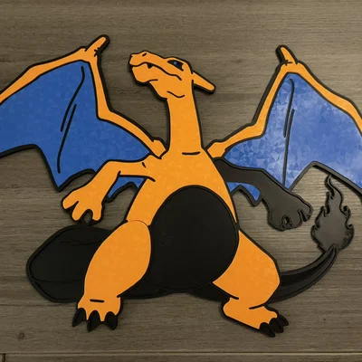 Tranh treo tường Charizard khổ lớn - Không cần AMS