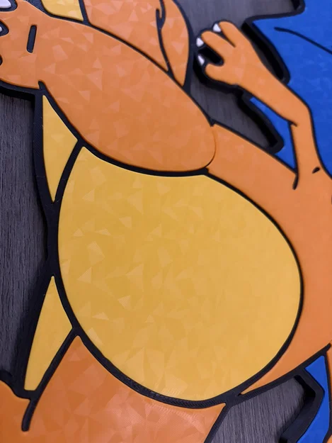 Tranh treo tường Charizard khổ lớn - Không cần AMS - Image 4