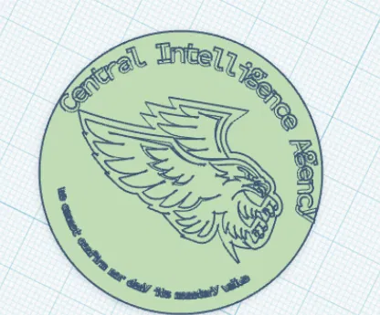 Mô hình đồng xu CIA hài hước - CIA Gag Coin 3D - Image 1