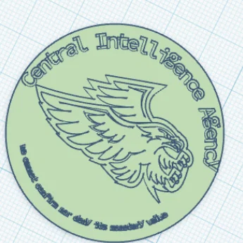 Mô hình đồng xu CIA hài hước - CIA Gag Coin 3D