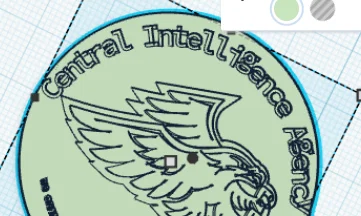 Mô hình đồng xu CIA hài hước - CIA Gag Coin 3D - Image 2