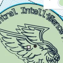 Mô hình đồng xu CIA hài hước - CIA Gag Coin 3D