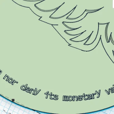 Mô hình đồng xu CIA hài hước - CIA Gag Coin 3D