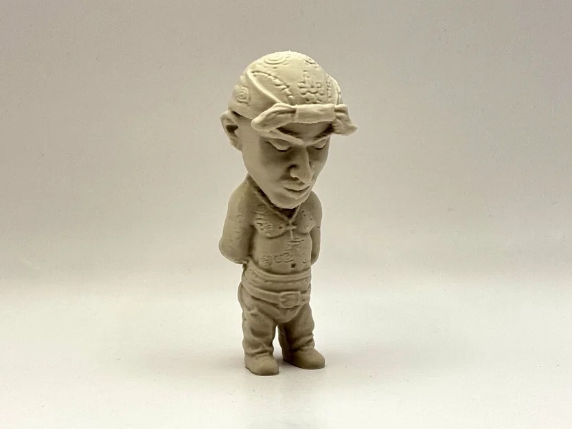 Mô hình 3D Tupac Shakur - Figurines nghệ thuật độc đáo cho fan Hip-hop - Image 1