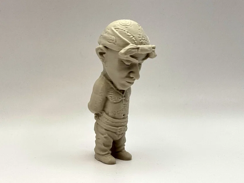 Mô hình 3D Tupac Shakur - Figurines nghệ thuật độc đáo cho fan Hip-hop - Image 2