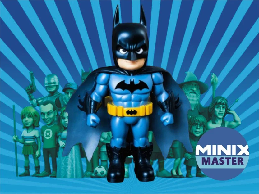 Mô hình Batman phong cách Minix 3D cực đáng yêu cho fan DC - Image 1