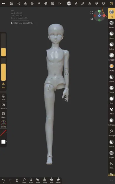 BJD body - Mẫu thân người tương thích Smart Doll (Trans masculine) - Image 4