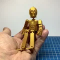 C3PO - Mô hình robot lắp ráp linh hoạt - Thumbnail 1