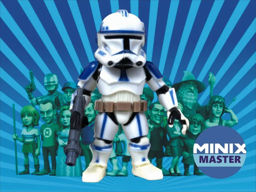 Mô hình 3D Clone Trooper phong cách Minix cực chất - Image 1