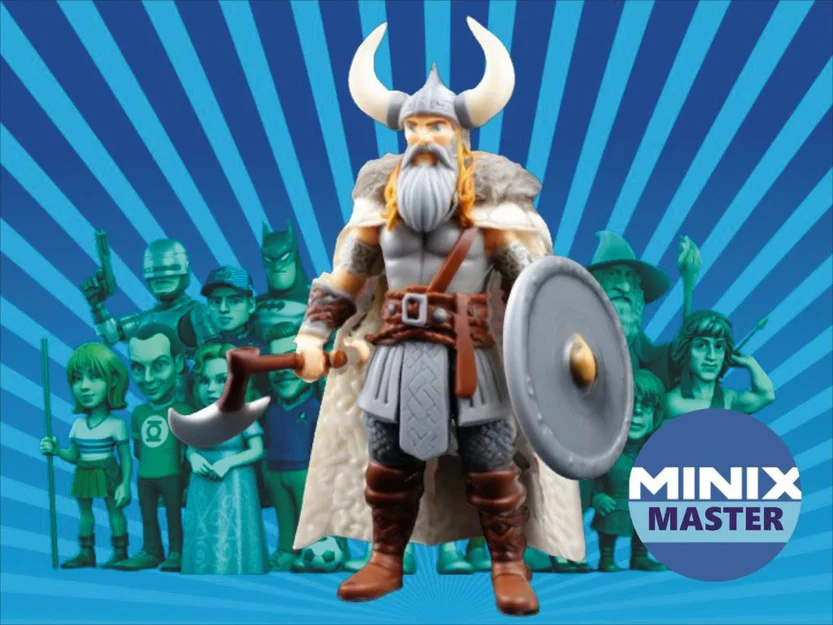 Mô hình 3D chiến binh Viking Minix ấn tượng để sưu tầm và trang trí - Image 1