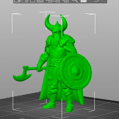 Mô hình 3D chiến binh Viking Minix ấn tượng để sưu tầm và trang trí