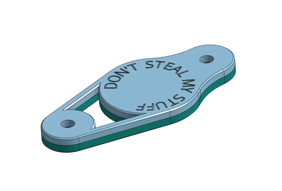 Giá đỡ AirTag siêu mỏng gắn dưới gọng bình nước xe đạp - Image 3