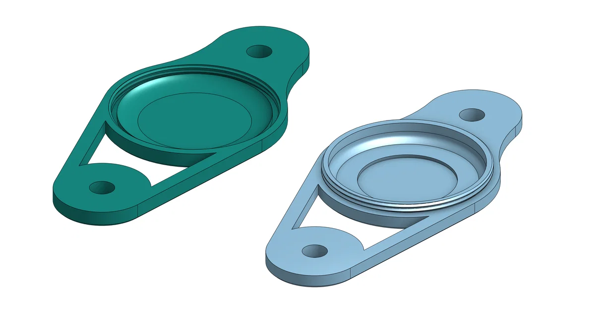 Giá đỡ AirTag siêu mỏng gắn dưới gọng bình nước xe đạp - Image 4