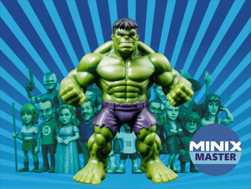 Mô hình Hulk Minix 3D - Tượng trang trí siêu anh hùng cực chất - Image 1