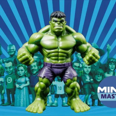 Mô hình Hulk Minix 3D - Tượng trang trí siêu anh hùng cực chất