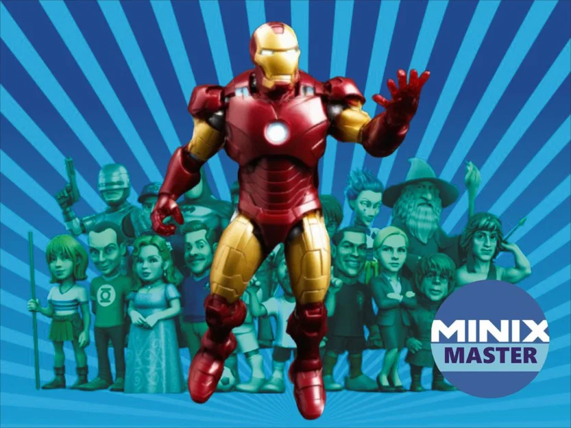 Mô hình Iron Man Minix in 3D siêu ngầu cho bộ sưu tập - Image 1