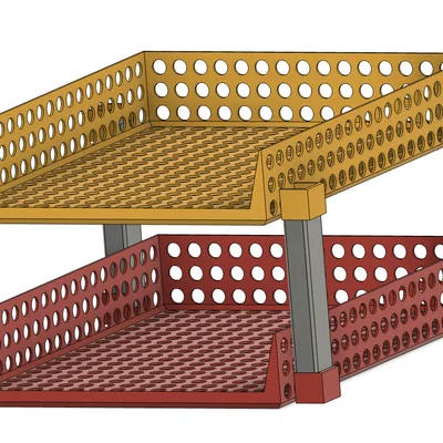 Khay đựng giấy tờ xếp chồng đa năng in 3D