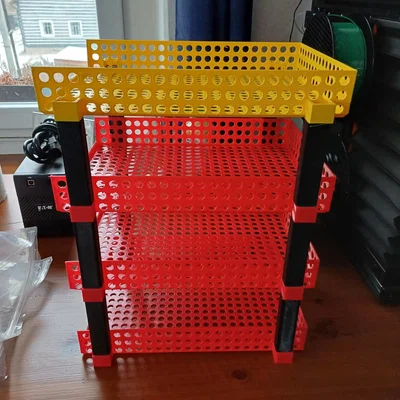 Khay đựng giấy tờ xếp chồng đa năng in 3D