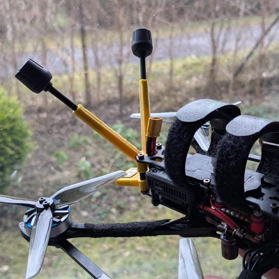 Ngàm gắn anten DJI O4 cho Flywoo Explorer LR4 (3D Print)