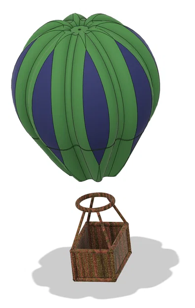 Mô hình khinh khí cầu trang trí treo đèn siêu xinh xắn - Image 1