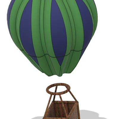 Mô hình khinh khí cầu trang trí treo đèn siêu xinh xắn