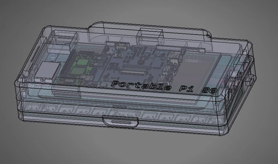 Portable Pi 80: Máy tính cầm tay Pi Zero với bàn phím cơ 40% và màn hình 7 inch - Image 5