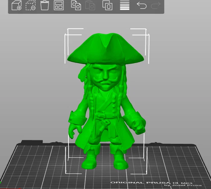 Mô hình Jack Sparrow phong cách Minix - File in 3D chi tiết - Image 2
