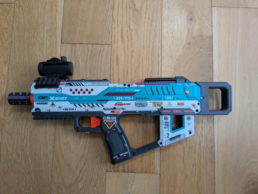 Báng súng mini và tay cầm kéo cho XShot Fury (In 3D) - Image 2