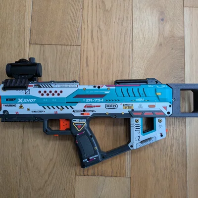 Báng súng mini và tay cầm kéo cho XShot Fury (In 3D)