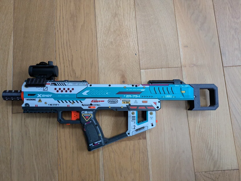 Báng súng mini và tay cầm kéo cho XShot Fury (In 3D) - Image 3