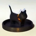 Mô hình 3D chú mèo giữ nhẫn (Cat Ring Holder) cực kỳ dễ thương - Thumbnail 1