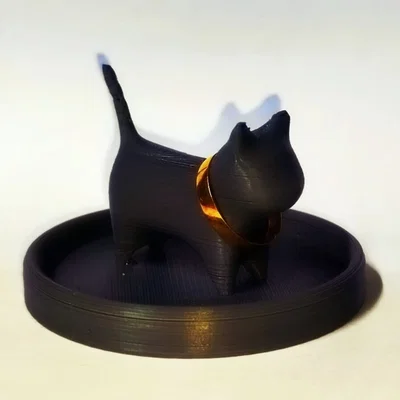 Mô hình 3D chú mèo giữ nhẫn (Cat Ring Holder) cực kỳ dễ thương